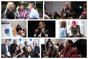 Collage of photos from the 2022 Independent News Sustainability Summit in Austin