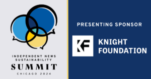 LION Summit logo paired with Knight Foundation logo